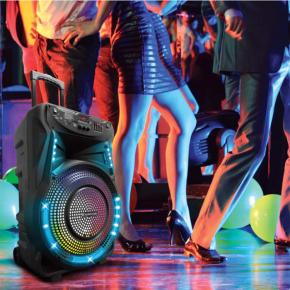 Trolley Speaker with RGB Glitter