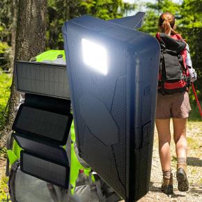 20000mAh Solar Power Bank Phone Charger Tour Light